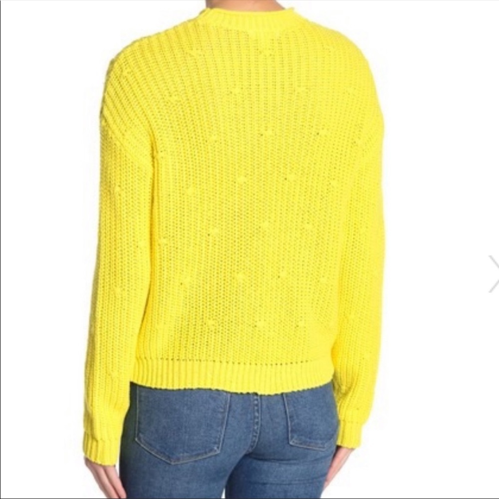 ABOUND Knit Sweater YELLOW NWT XS - Picture 3 of 8